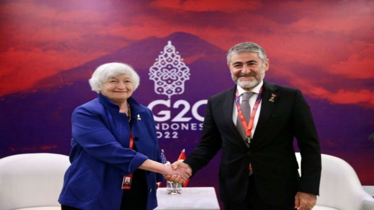 Bakan Nebati, ABD Hazine Bakanı Yellen ile bir araya geldi