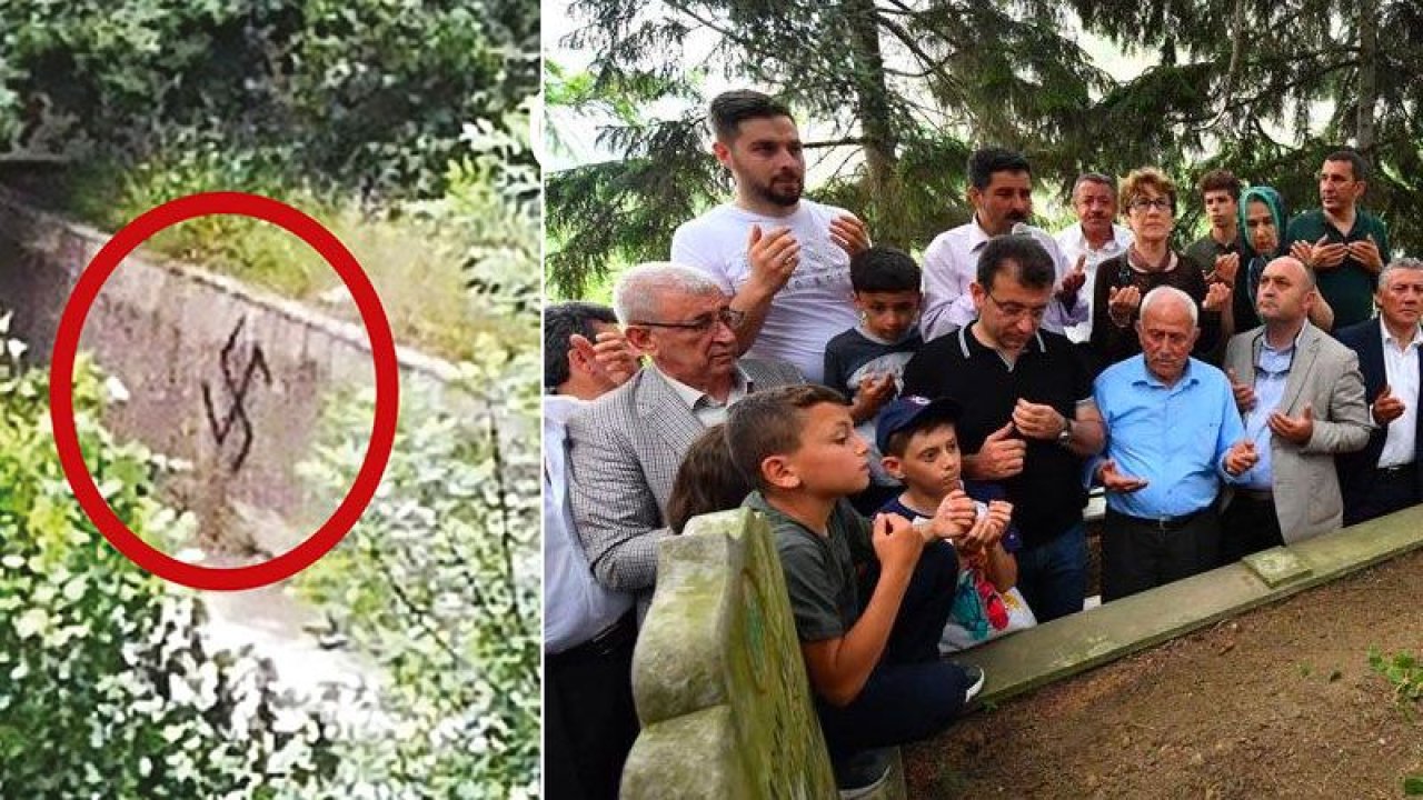 İBB Başkanı Ekrem İmamoğlu'nun aile mezarlığına Nazi'li saldırı