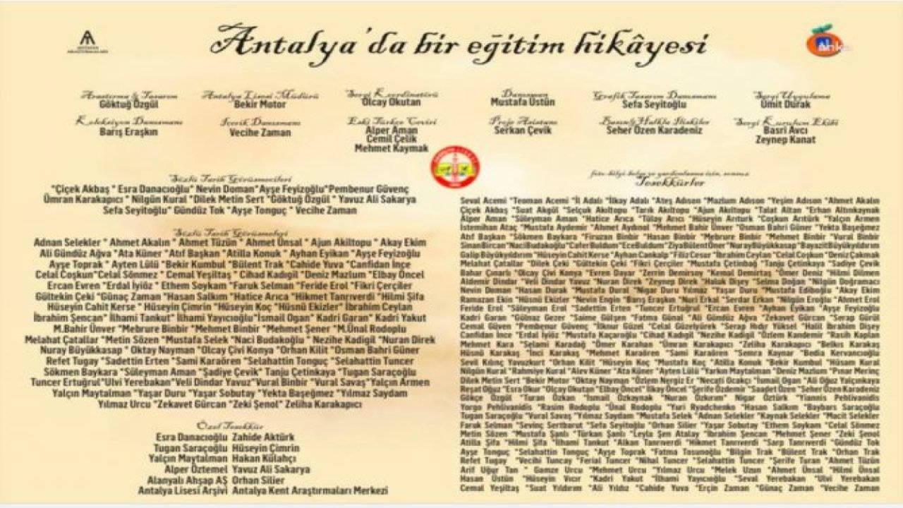 ANTALYA LİSESİ'NİN TARİHİ MÜZE BİNASININ OLGUNLAŞMA ENSTİTÜSÜNE TAHSİS EDİLMESİ PROTESTO EDİLDİ