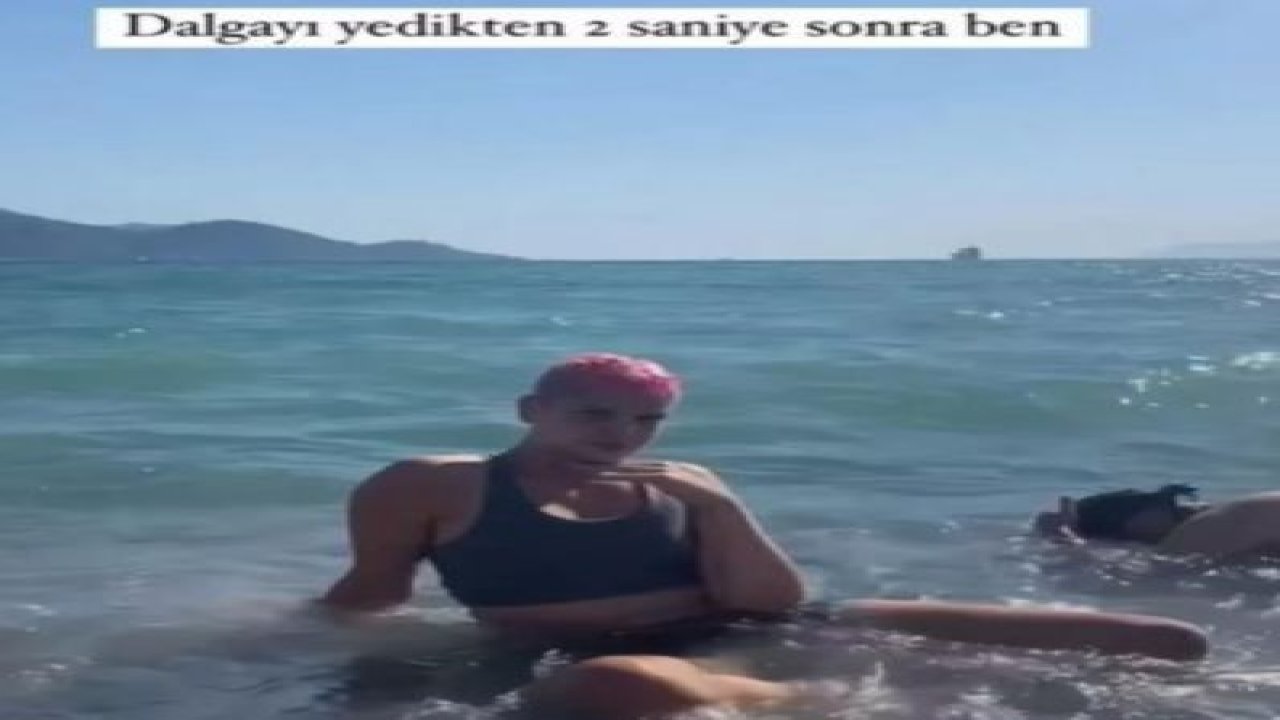 Ebrar Karakurt'tan Pınar Deniz'e gönderme: "Dalgayı yedikten 2 saniye sonra ben!"