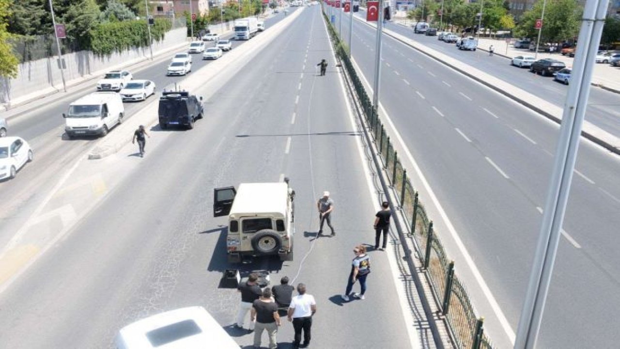 Yabancı uyruklunun polisten kaçarken yere attığı valiz paniğe neden oldu