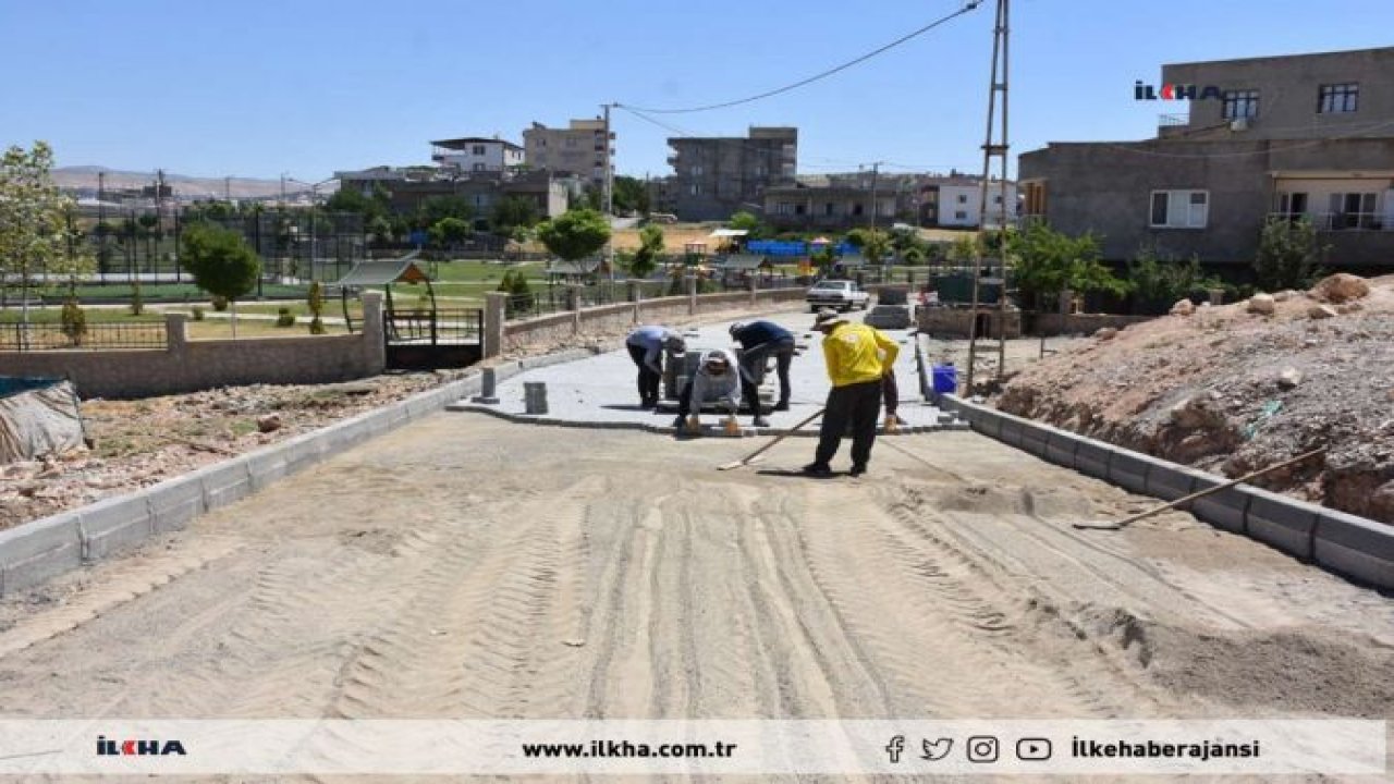 Siirt'te kilitli parke taşı döşeme ve kaldırım yenileme çalışmaları başladı