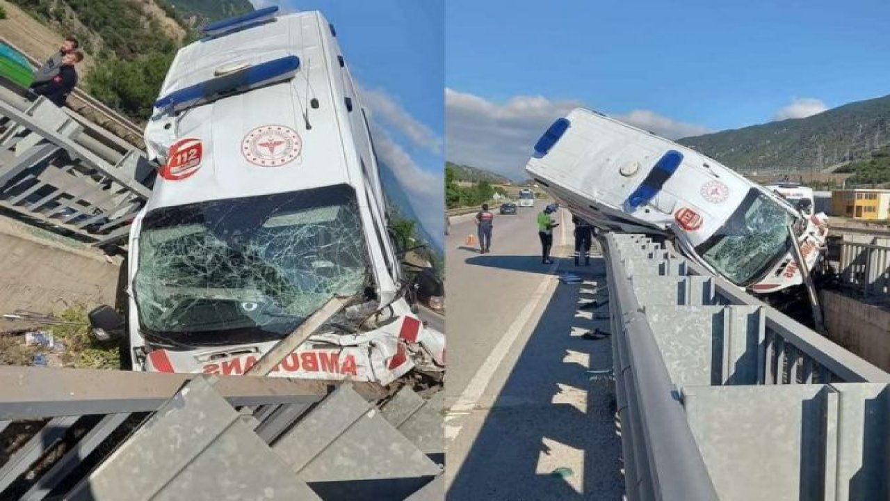 Kaza geçiren ambulanstaki hasta hayatını kaybetti: 3 sağlık çalışanı yaralı