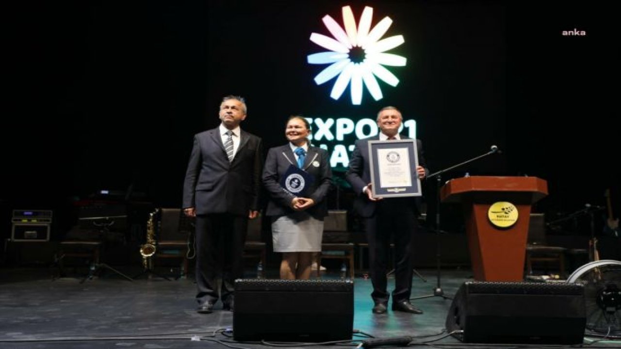 EXPO 2021 HATAY’IN ÖNEMLİ ESERLERİNDEN OLAN “ORTAK VAROLUŞ MOZAİĞİ” GUINNESS REKORLAR KİTABI’NDA