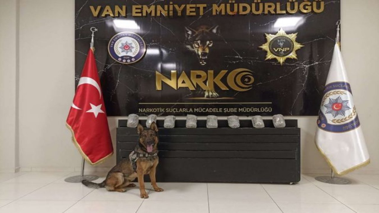 Van'da 8 kilogram uyuşturucu ele geçirildi