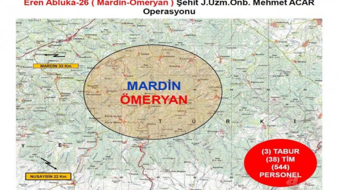 Mardin'de Eren Abluka-26 operasyonu başlatıldı