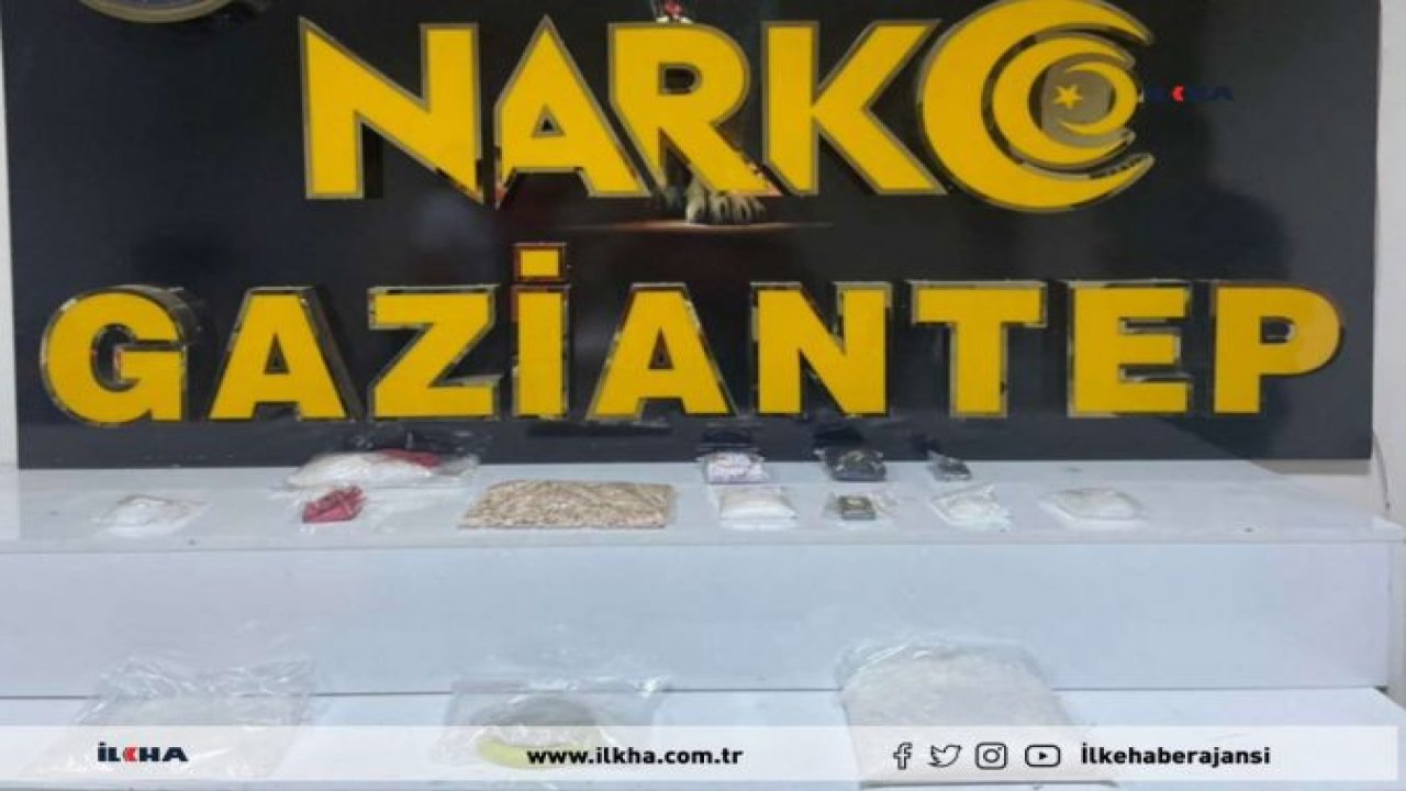 Gaziantep’te 2 kilo uyuşturucu madde ele geçirildi