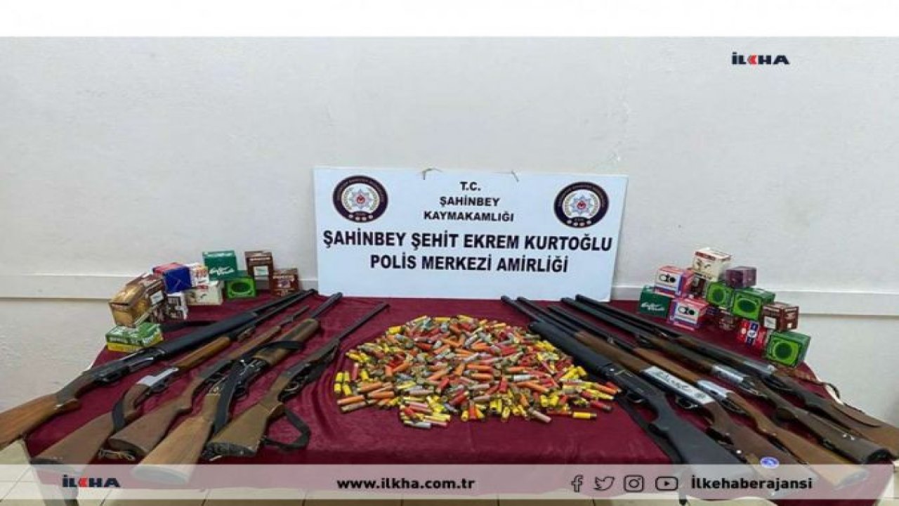 Gaziantep’te ruhsatsız silah operasyonu: 2 gözaltı