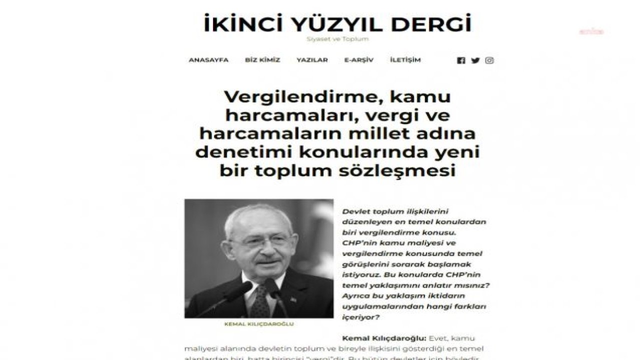 KILIÇDAROĞLU: SAYIŞTAY BASKI ALTINDADIR! ANAYASA’YA AYKIRI MİLLETİN BÜTÇE HAKKINI HİÇE SAYAN UYGULAMALARA SON VERECEĞİZ