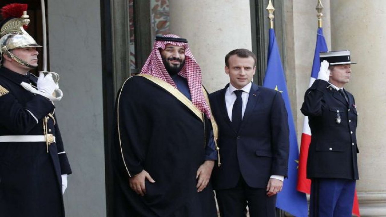 Macron ve Bin Selman Paris'te görüştü