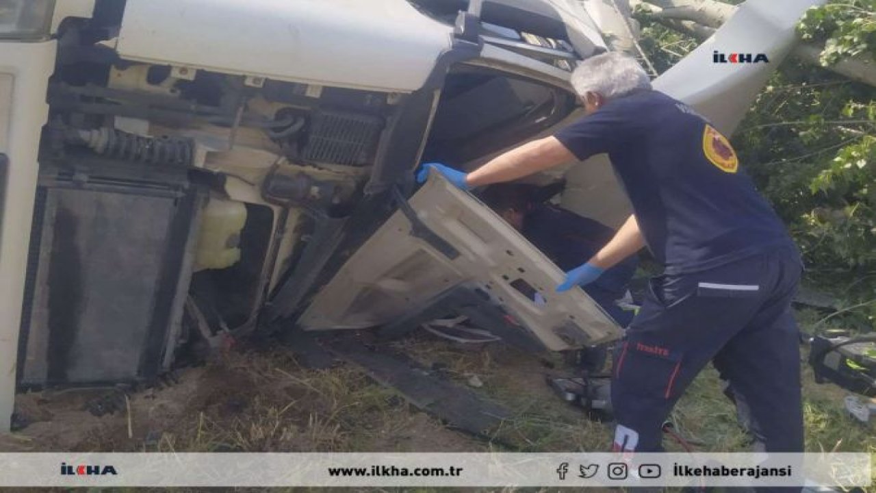 Kaza geçiren İran uyruklu tırın sürücüsü hayatını kaybetti