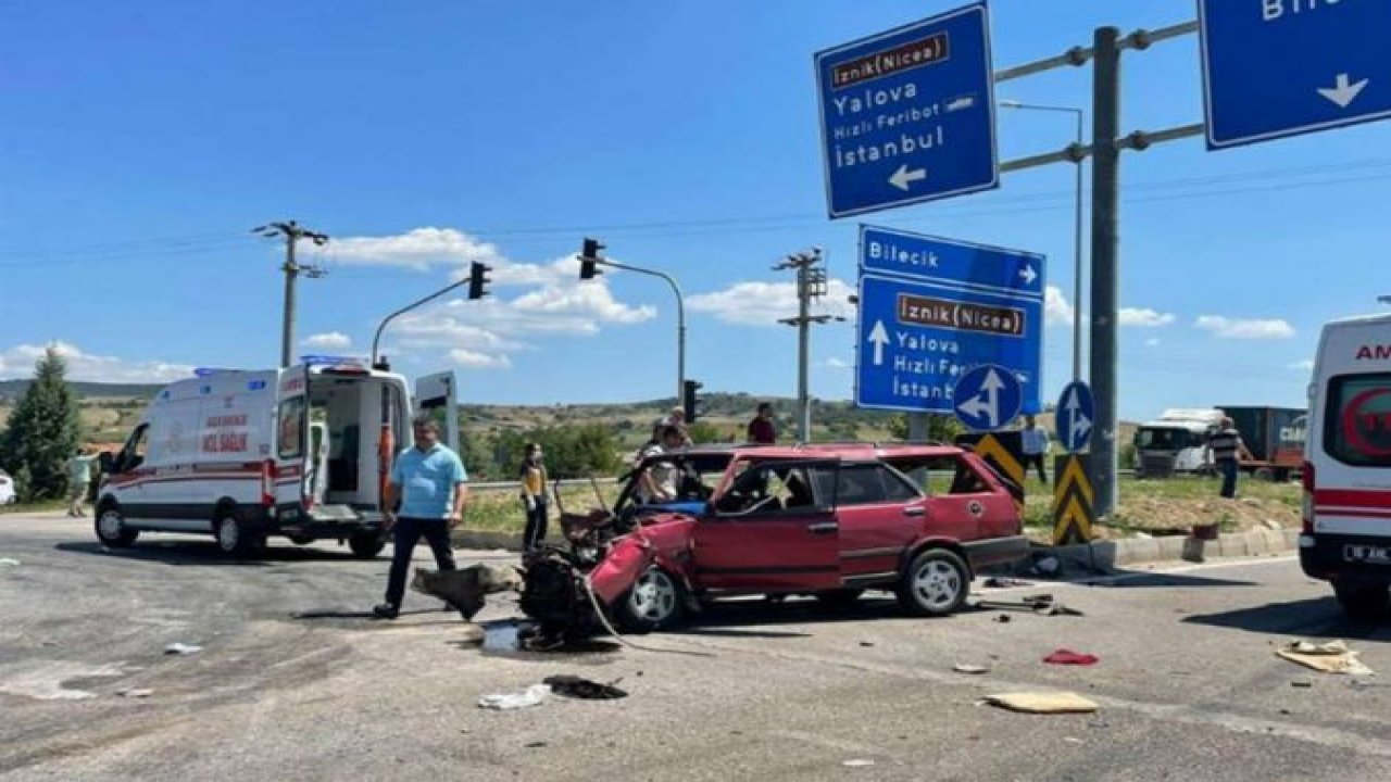 Bursa'da kaza: 1 ölü, 2'si ağır 3 yaralı