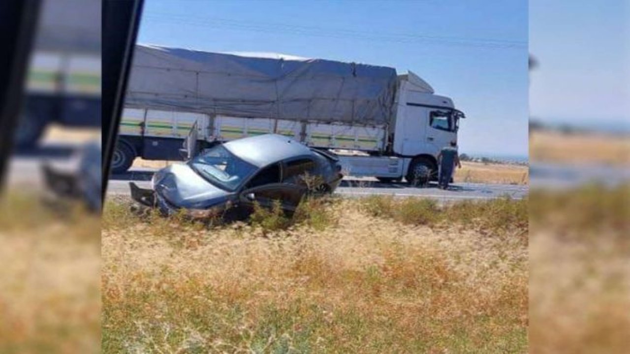 Şanlıurfa'da TIR ile otomobil çarpıştı: 1 yaralı